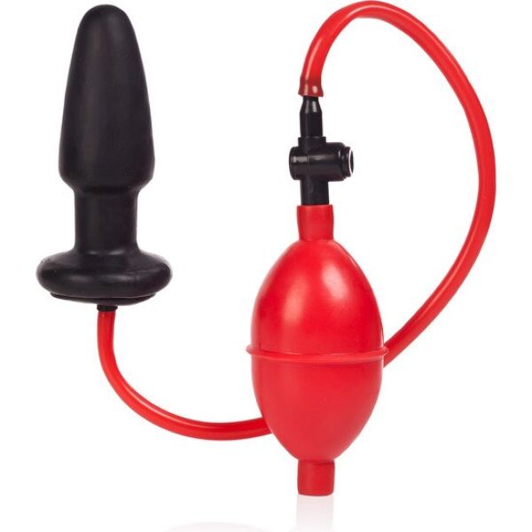 CalExotics Colt Expandable Butt Plug negru, cu bază cu ventuză, tub și pompă manuală