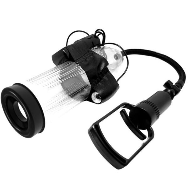 Pompă de penis Pretty Love BM-010066BPL cu tubul transparent și mânerul cu trăgaci