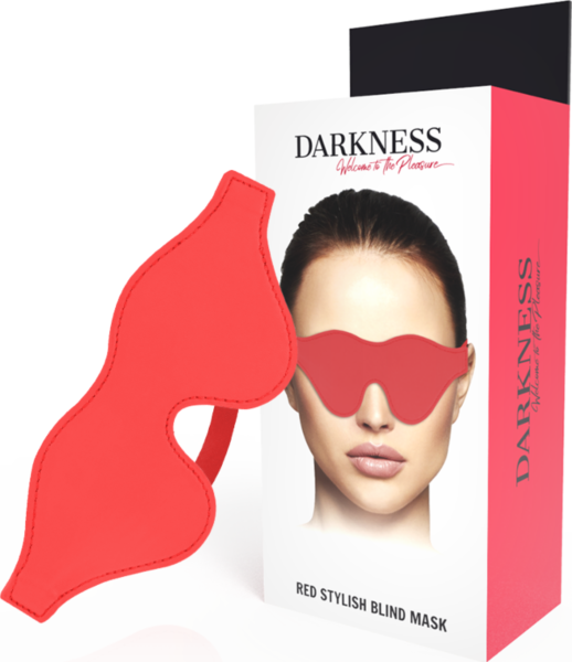 Mască pentru ochi Darkness Stylish din PVC, cu banda ei elastică
