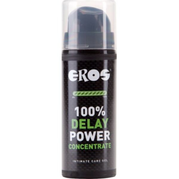 Flacon cu dozator al gelului de întârziere Eros Delay 100% Power Concentrate de 30 ml