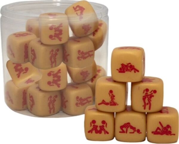 Zar erotic auriu Diablo Picante Pride Dice of Love cu poziții sexuale