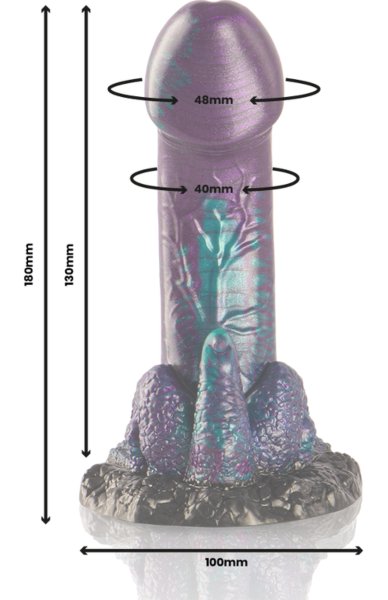 Dildo EPIC Basilisk 18 cm cu baza lui lată
