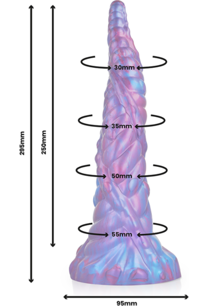 Dildo Epic Nokken cu bază cu ventuză