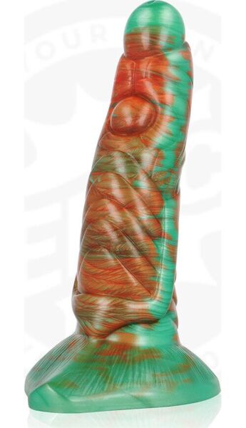 Dildo EPIC Tiryon Destello Verde, de culoare verde, cu design fantezie