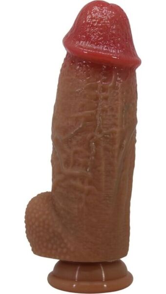 Dildo realist Pretty Love Achille din silicon, cu ventuză la bază