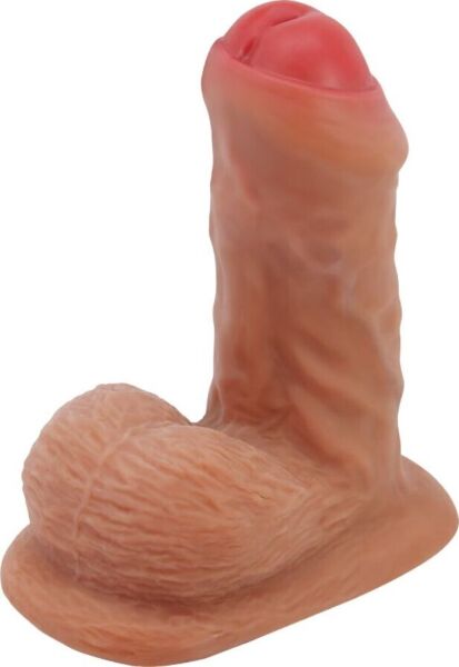 Dildo realist Pretty Love BW-008136N cu ventuză și testicule la bază