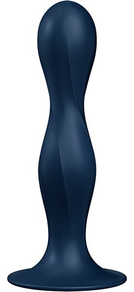 Dildo Satisfyer Double Ball-R cu bază cu ventuză și două bile în interior