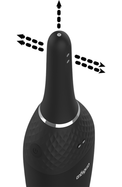 Duș anal automat Anbiguo Ultimate Rechargeable, cu rezervor și capăt conic