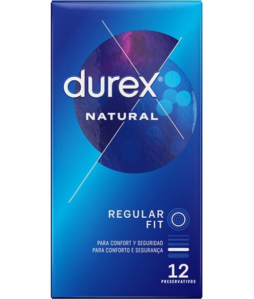 Cutie cu 12 prezervative Durex Natural Plus