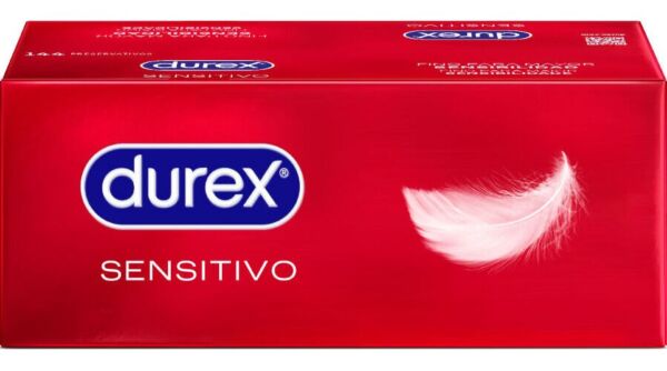 Cutie cu prezervative Durex Sensitivo Suave, 144 de bucăți