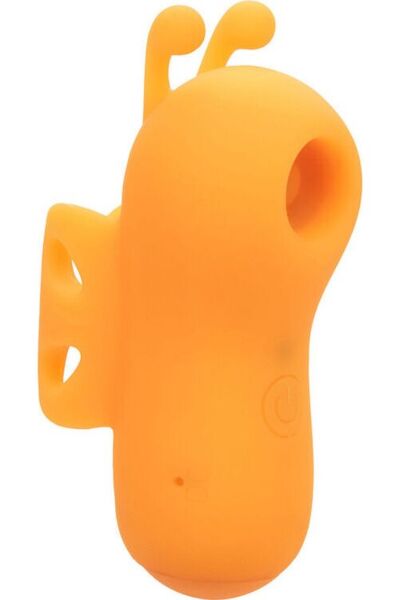 Vibrator de deget CalExotics Neon Vibes The Buzzing Vibe portocaliu, curbat și cu antene