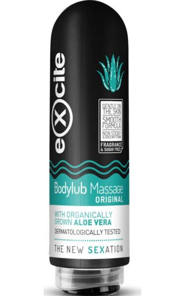 Flacon de gel de masaj Excite Bodylub Aloe Vera de 200 ml