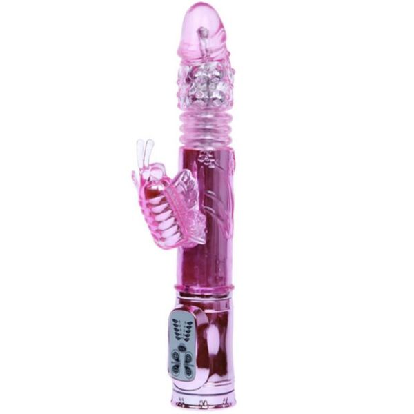 Vibrator rabbit Baile Rabbit Throbbing Butterfly, cu brațul pentru clitoris