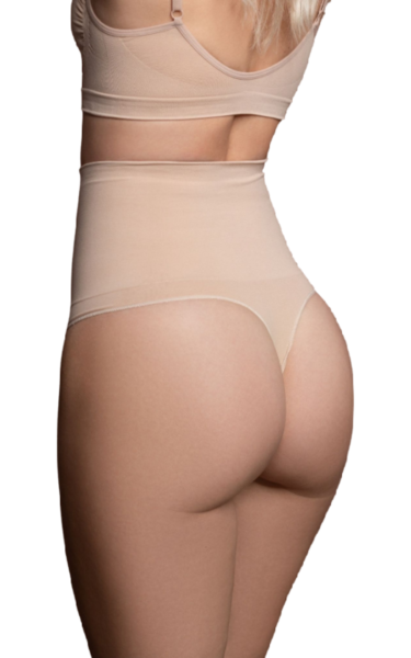 Tanga modelator fără cusături Bye Bra, cu talie înaltă