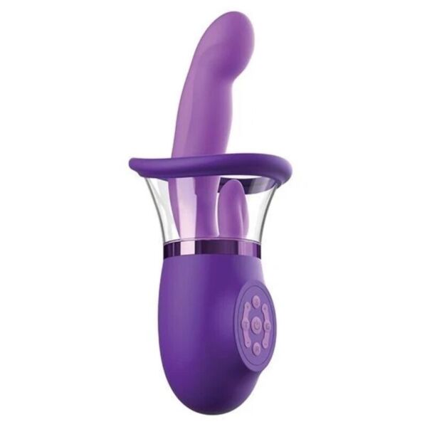 Pipedream Ultimate Pleasure Pro Plus mov, cu braț curbat și limbă pentru stimularea clitorisului