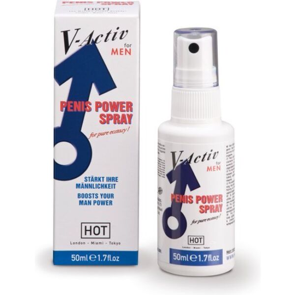 Spray stimulant HOT V-Activ Penis Power Spray, flacon de 50 ml