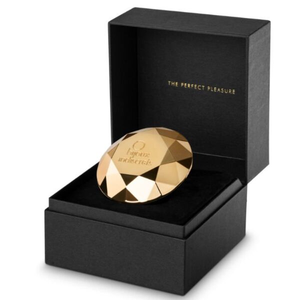 Vibrator clitoridian Bijoux Indiscrets Twenty One, în formă de diamant auriu
