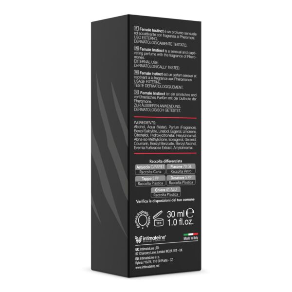 Flaconul de parfum cu feromoni Intimateline Female Instinct de 30 ml