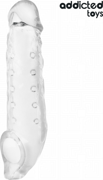 Manșon pentru penis Addicted Toys M 27 cm, transparent