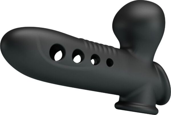 Manșon pentru penis Pretty Love BI-026261Q din silicon, cu airbag gonflabil și curea