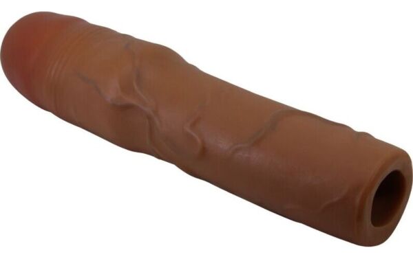 Manșon pentru penis Pretty Love Kylian BI-026257-1, cu vene în relief și glandă marcată