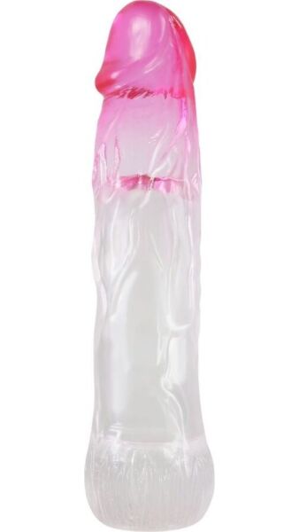 Manșon pentru penis Pretty Love Neron, cu vârf în formă de gland și corp striat