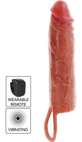 Manșon vibrator pentru penis Get Real Hydrated Skin, în versiunile de 16 și 20 cm