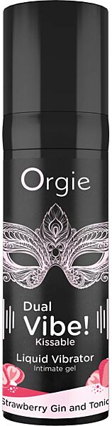 Gel intim sărutabil Orgie Dual Vibe, 15 ml