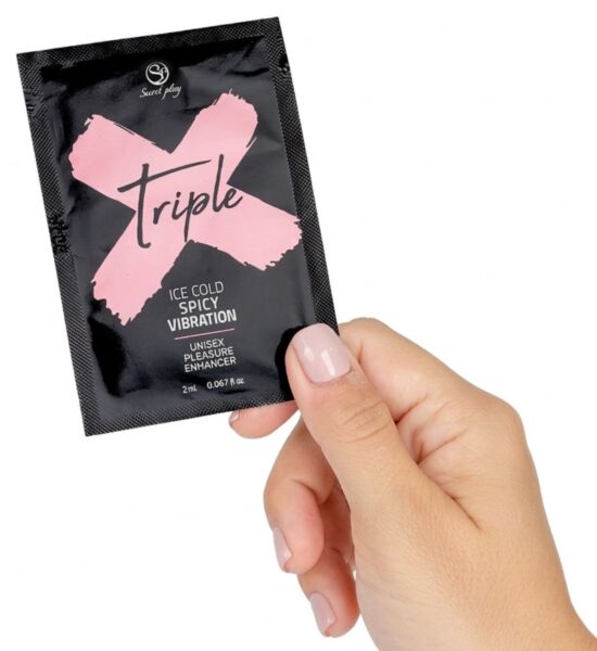 Plic monodoză de 2 ml cu gelul stimulant Secret Play Triple X