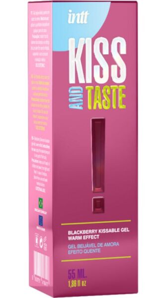 Gel intim comestibil Intt Releases 55 ml, cu aromă de mure și efect de încălzire