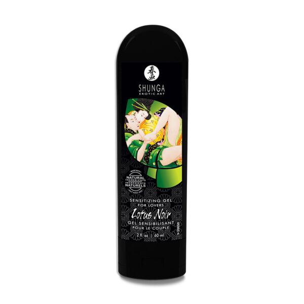Recipient de 60 ml de gel sensibilizant Shunga Lotus Noir
