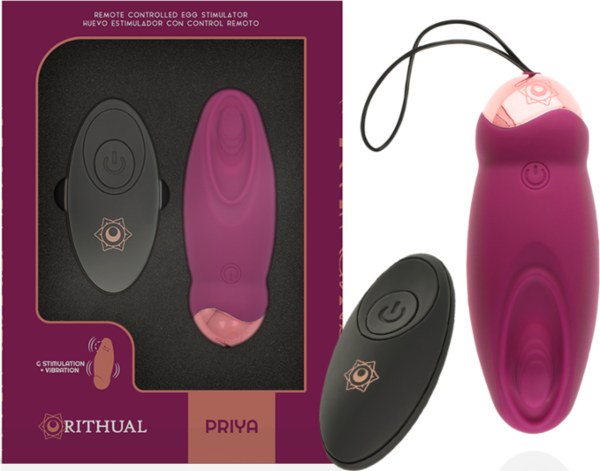 Ou vibrator Rithual Priya cu telecomanda lui