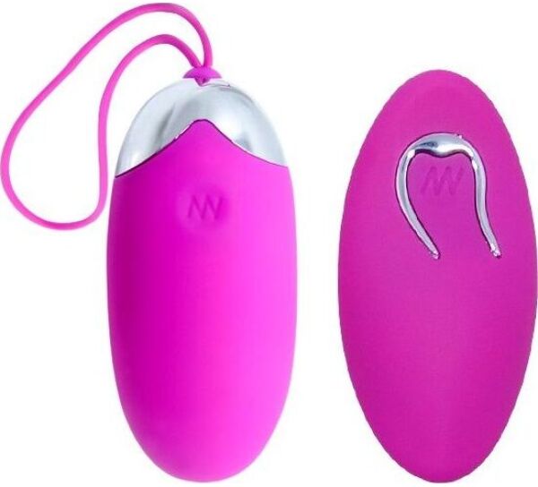 Ou vibrator Pretty Love Berger, din silicon cu detalii metalizate