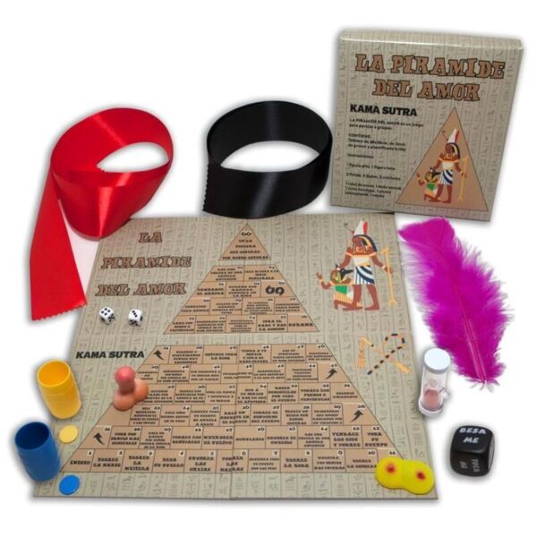 Joc erotic Diablo Picante La Pirámide del Amor, cu tablă și accesorii