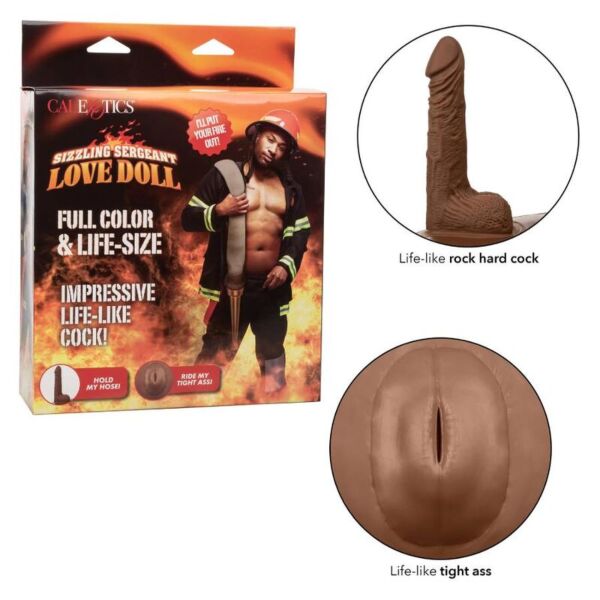 Păpușă gonflabilă masculină CalExotics Sizzling Sergeant