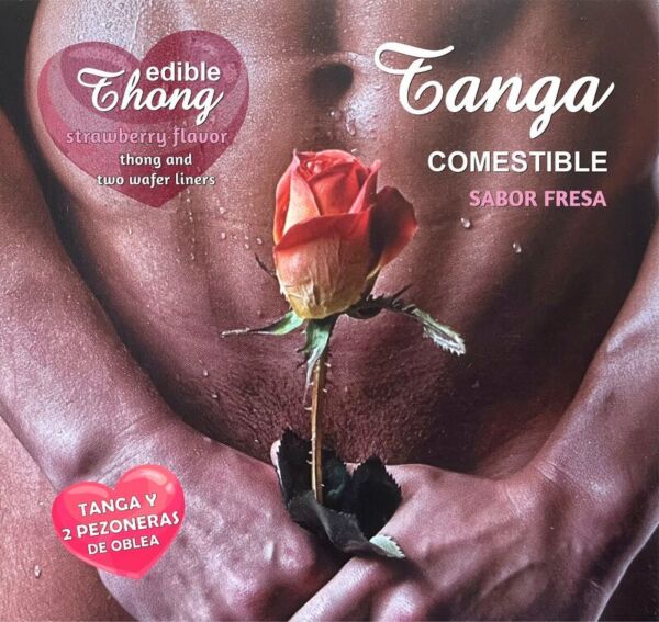 Tanga din napolitană și 2 acoperitoare pentru sfârcuri Hotflowers pentru el
