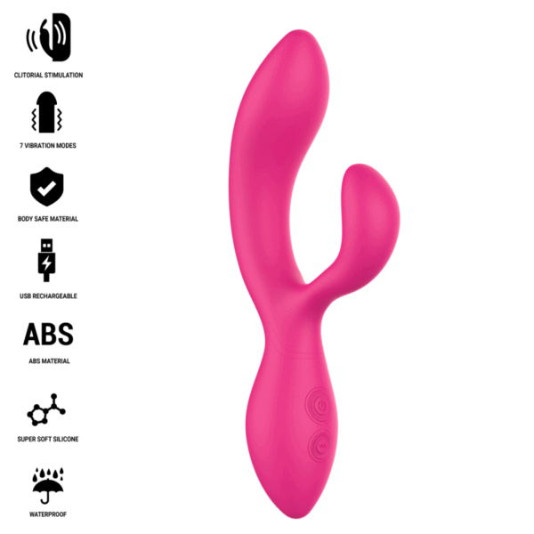 Vibrator rabbit Intense Charly, articulat, din silicon