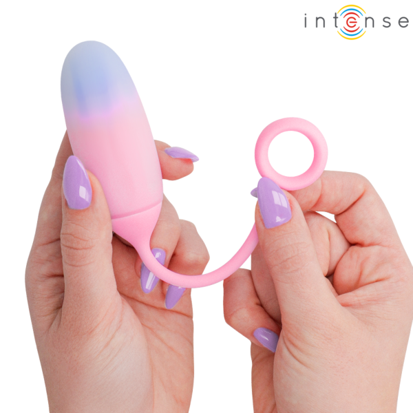 Vibrator pentru punctul G Intense Pamela, curbat, cu finisaj în degrade de culoare