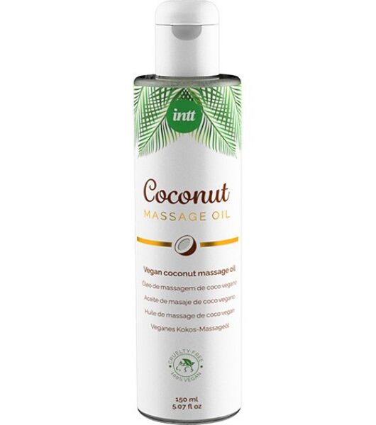 Flacon de 150 ml cu ulei de masaj INTT Massage Oil Vegan Coconut
