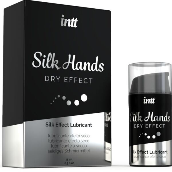 Lubrifiant INTT Silk Hands pe bază de silicon în flaconul de 15 ml