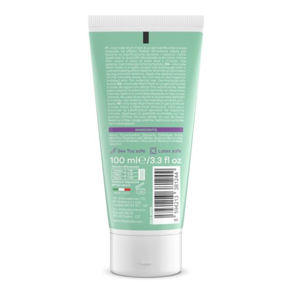 Gel lubrifiant cu efect de răcire Intymate Wish Fresh, flacon de 100 ml