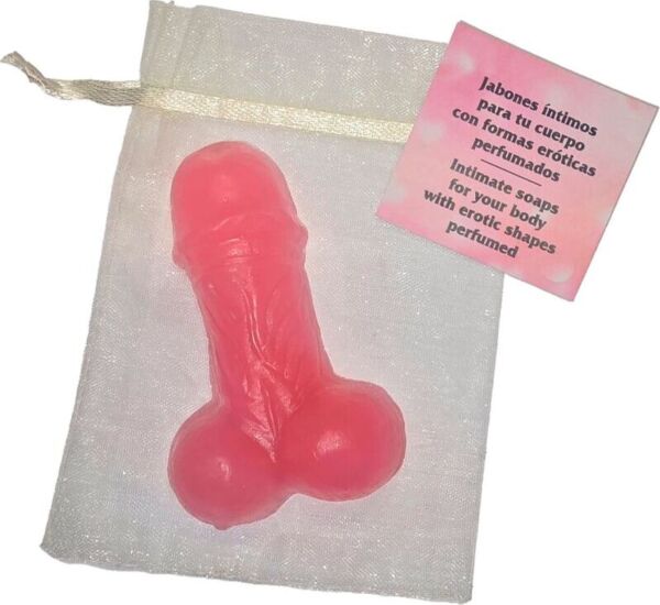 Săpun Diablo Picante roz, în formă de penis