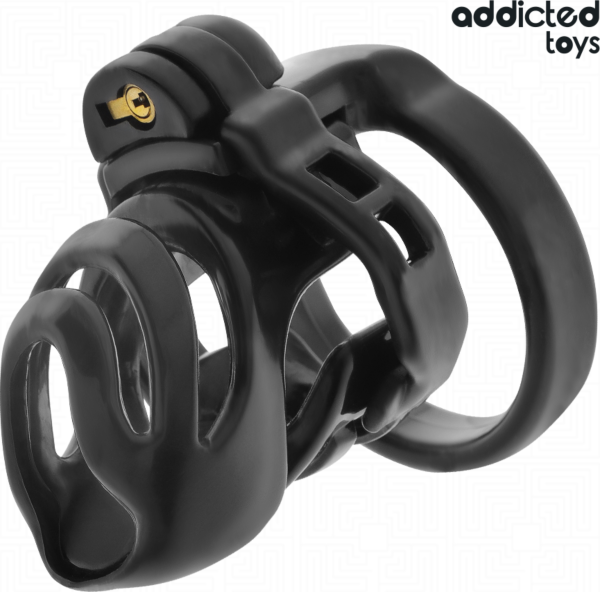 Cușcă de castitate Addicted Toys Locked Eternal Lock cu piesa de bază, inelele și cheile