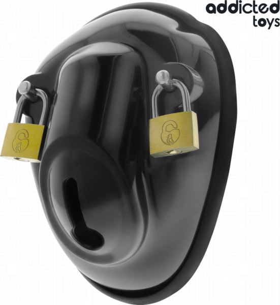 Cușcă de castitate Addicted Toys Locked Control absolut pentru penis, tip scoică
