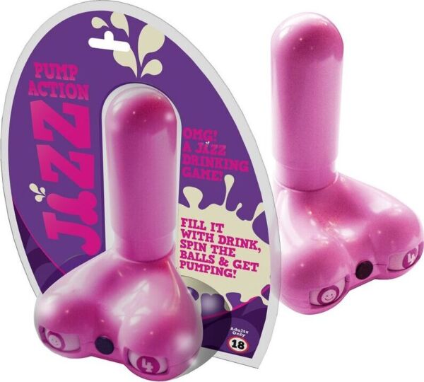Joc de băut Jizz Drinking Game de la Spencer & Fleetwood, în formă de penis
