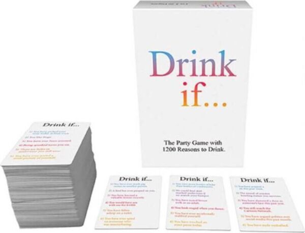 Joc de băut Kheper Games Drink If cu cutia și zarul lui
