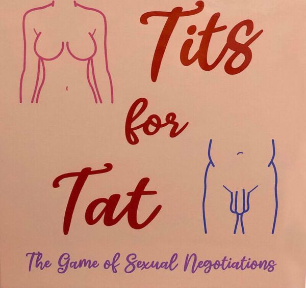 Joc erotic de societate Kheper Games Tits for Tat cu tablă, cărți și zaruri