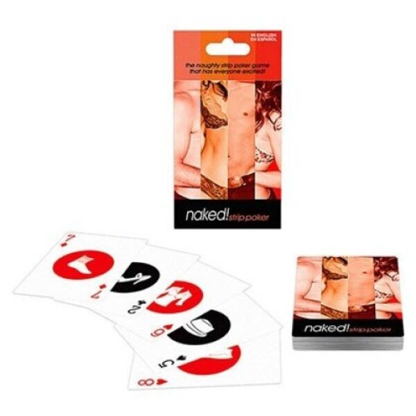 Pachet de cărți strip poker Kheper Games Naked cu piese de îmbrăcăminte imprimate