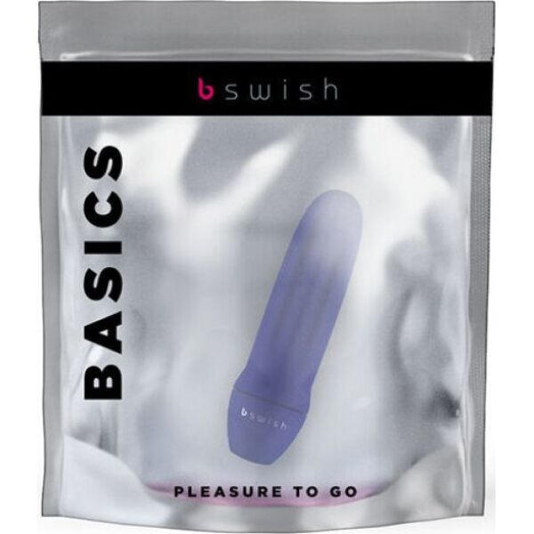 Vibrator bullet B Swish Bmine Classic albastru, cu creste pe corp