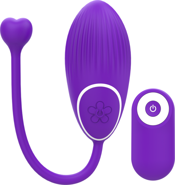Vibrator Galatea Otto lila și alb, cu telecomandă